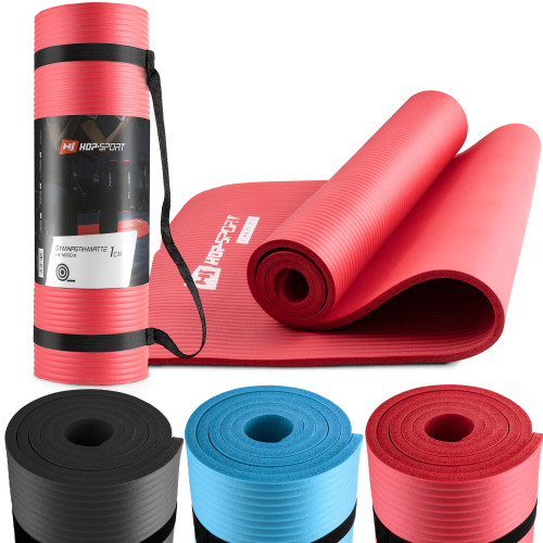 Мат для фитнеса  Hop-Sport HS-N010GM red - фото №7